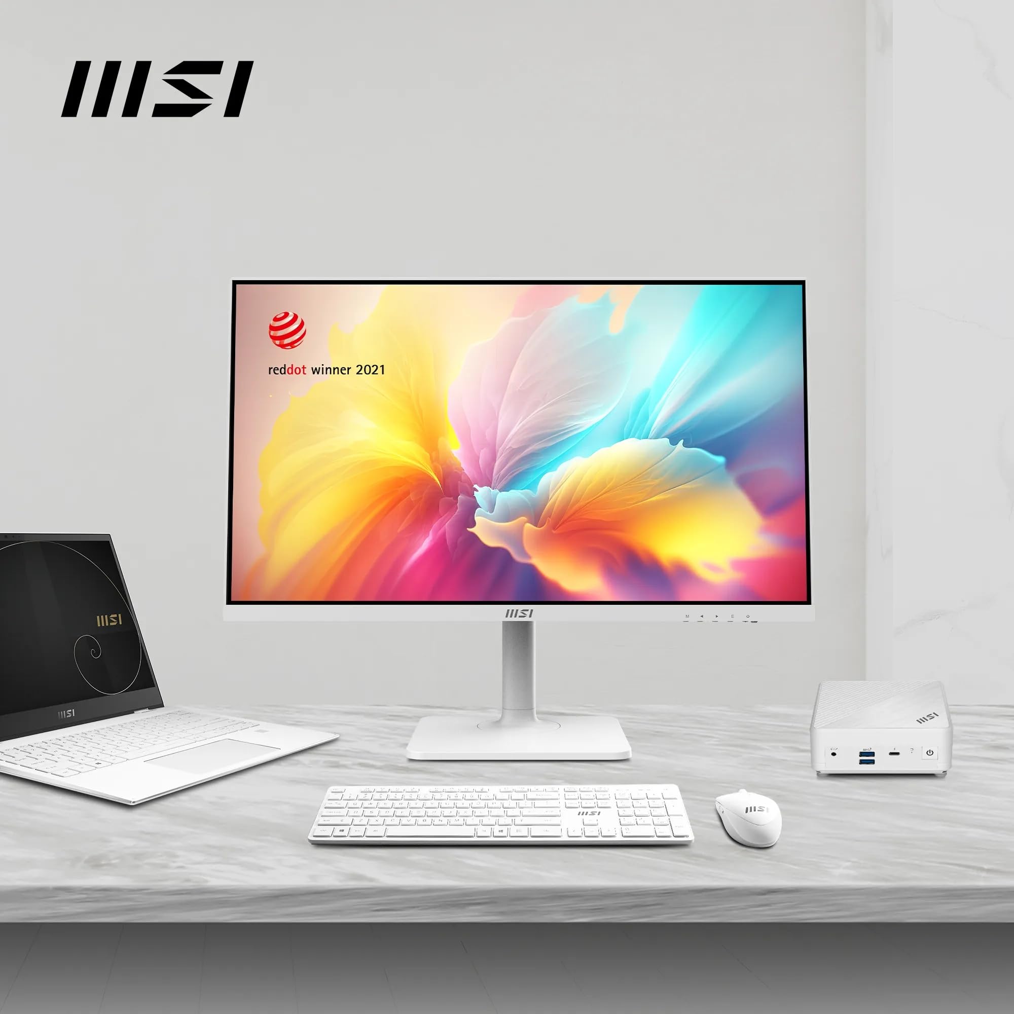 MSI MD272QPW 27インチ MSI Modern MD272QXPW 27 Inch WQHD Office Monitor - 2560 x 1440 IPS